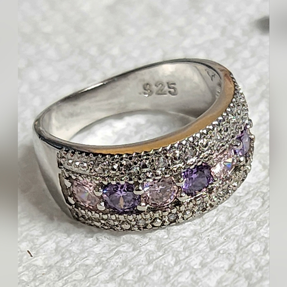 PURPLE PRINCESS RING SIZE 8 - Picture 3 of 11